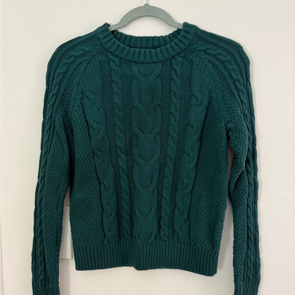 Gap Women's Cable Knit Sweater - Green